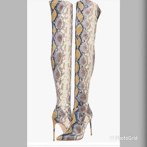 Steve Madden Viktory MultiSnake thigh high boots!